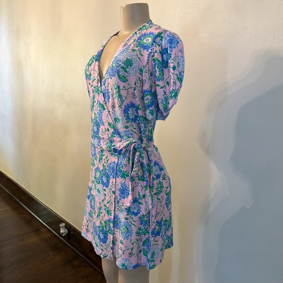 NWOT Lilly Pulitzer Sailynn Short Sleeve Romper Conch Shell Pink Rumor Has It - Picture 5 of 13